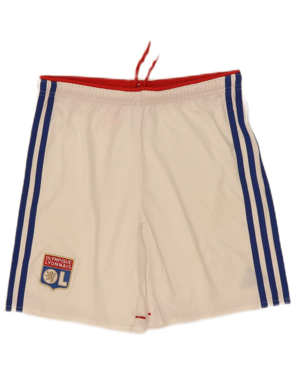 Αθλητικά σορτς Adidas Boys Olympique Lyonnais 11-12 ετών λευκό πολυεστέρα