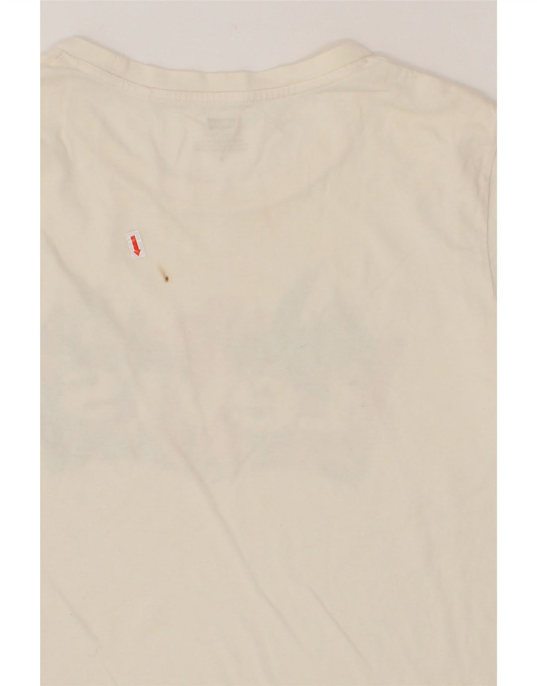 LEVI'S Womens Graphic T-Shirt Top UK 14 Medium White Cotton Vintage Levi's and Second-Hand Levi's from Messina Hembry 