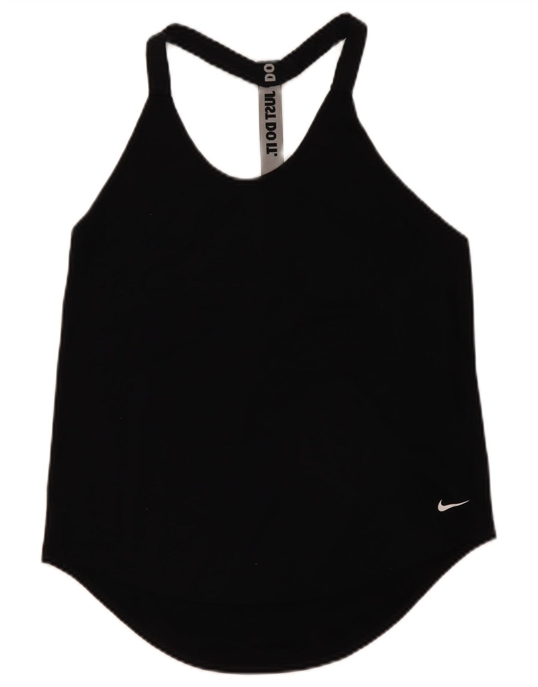 Γυναικείο γιλέκο γραφικών Nike Dri Fit Top UK 12 Μεσαίο μαύρο πολυεστέρα
