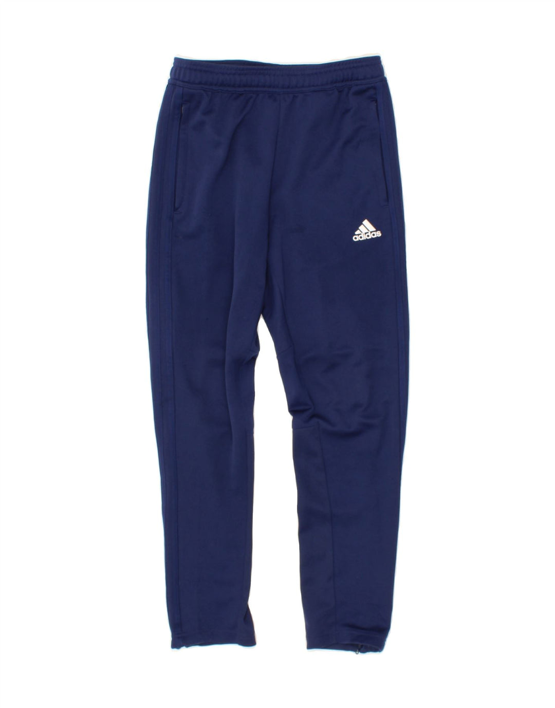 ADIDAS Boys Climacool Tracksuit Trousers 11-12 Years Navy Blue Polyester Vintage Adidas and Second-Hand Adidas from Messina Hembry 