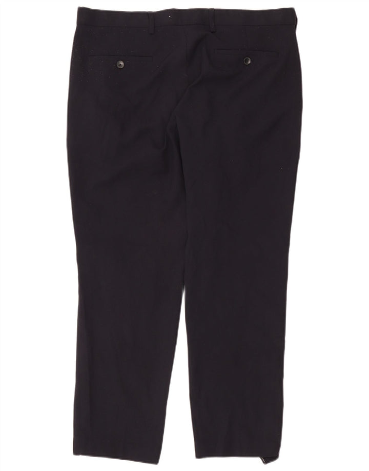Marks & Spencer Ανδρικό παντελόνι Chino με κανονική εφαρμογή W36 L27 Navy Blue Polyester