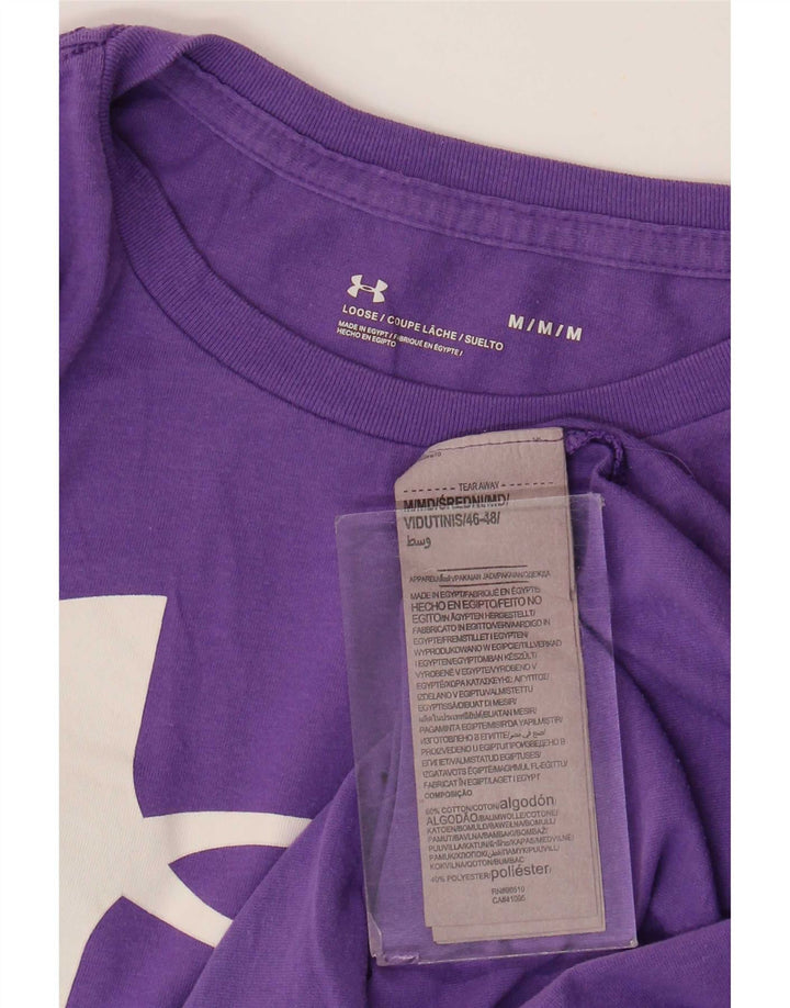Ανδρικό γραφικό μπλουζάκι Under Armour Top Μεσαίο Μωβ βαμβακερό