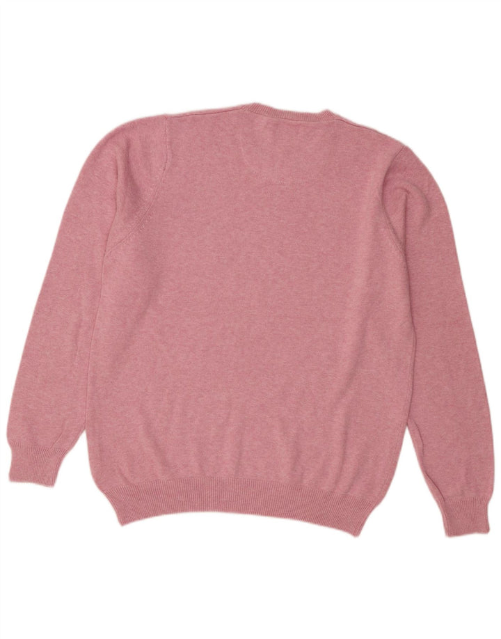 Ανδρικό πουλόβερ Marks & Spencer Regular Fit Crew Neck Jumper Medium Pink