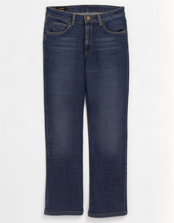 Lee Womens Cameron Bootcut Jeans W30 L30 Blue Cotton