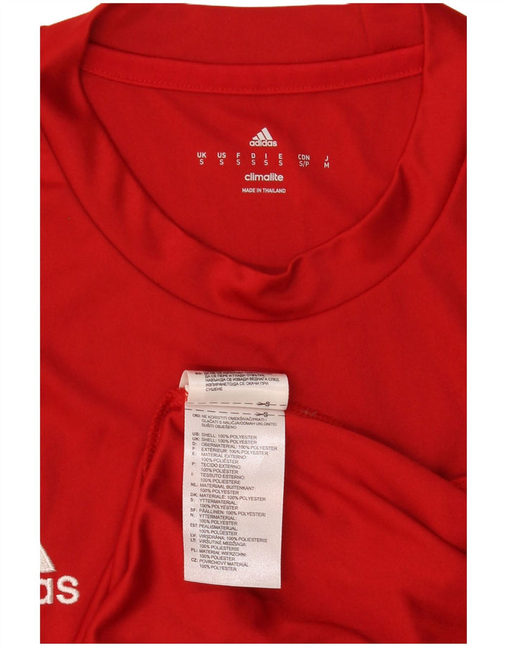 Adidas Ανδρικό T-Shirt Climalite Top Small Red Polyester