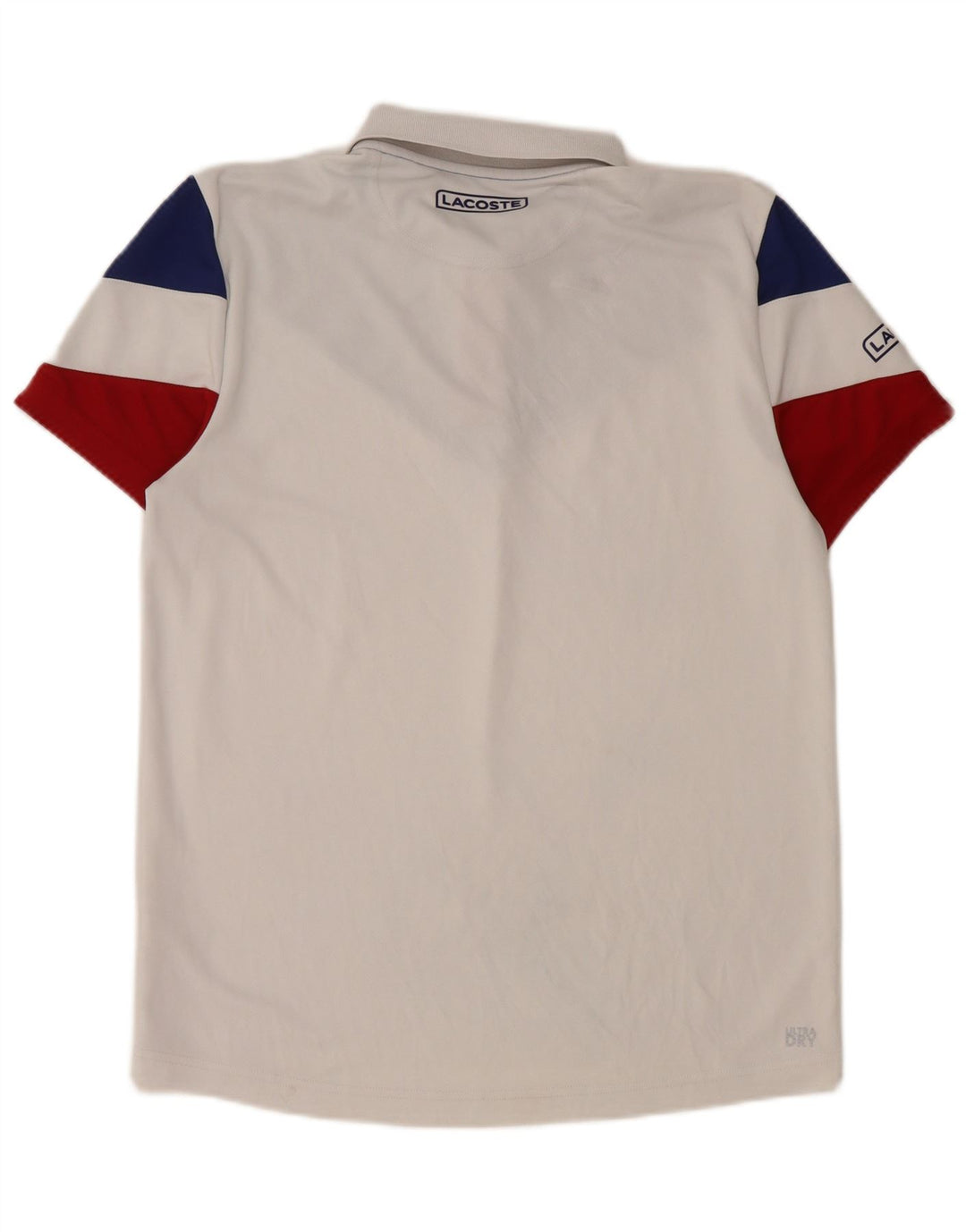 Ανδρικό πουκάμισο πόλο Lacoste, μέγεθος 3, Small White Colourblock Polyester