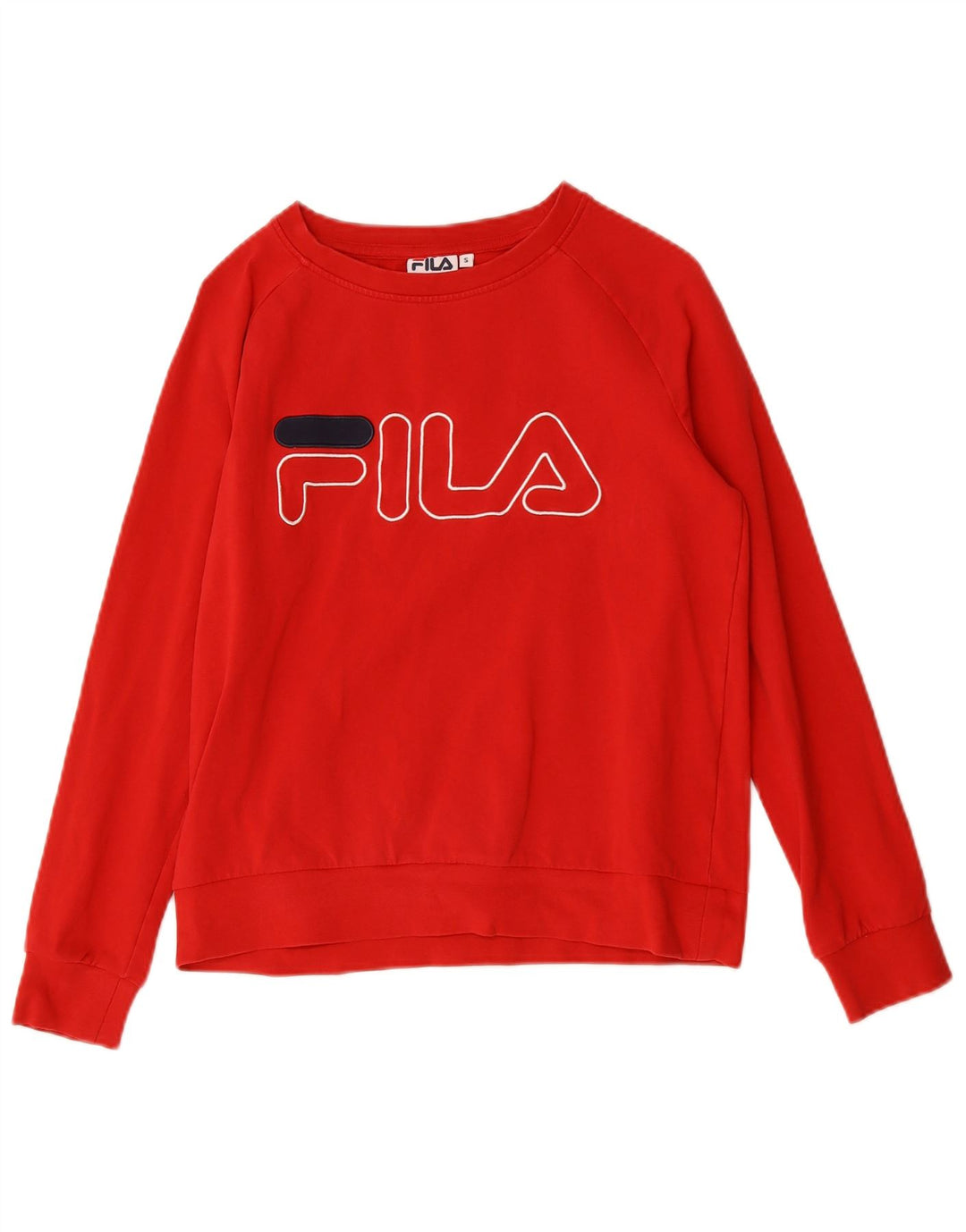 Fila Γυναικείο Φούτερ γραφικό Jumper UK 10 Small Red Cotton