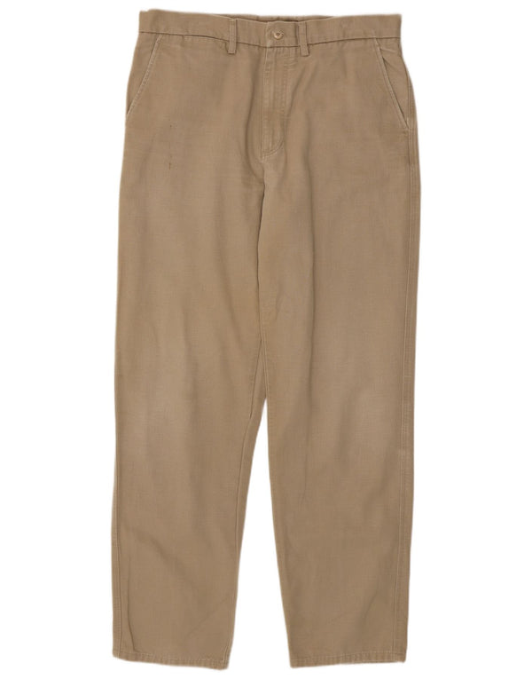 Ανδρικό ίσιο παντελόνι Chino Avirex W34 L32 Μπεζ βαμβακερό