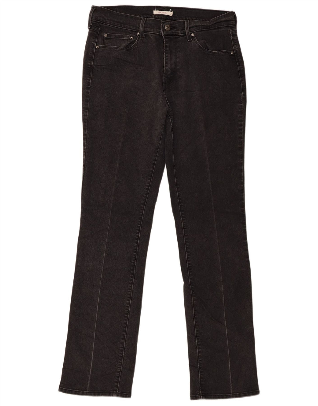 Levi's Womens 505 Straight Jeans W30 L32 Μαύρο βαμβακερό
