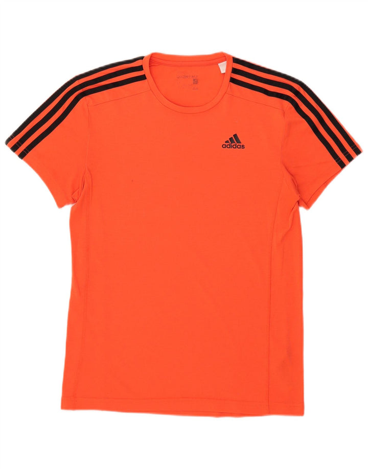 Adidas Ανδρικό T-Shirt Climalite Top Μικρό Πορτοκαλί Πολυεστέρας