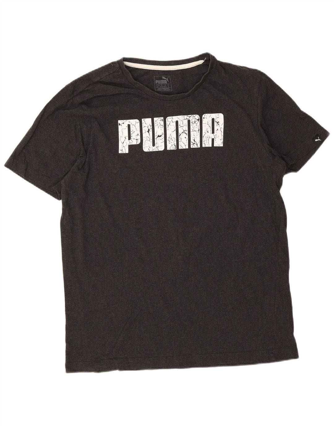 Ανδρικό γραφικό μπλουζάκι Puma, μεσαίο γκρι βαμβακερό
