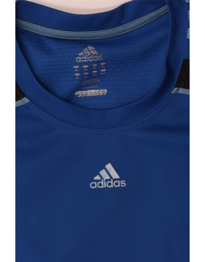 Ανδρικό T-Shirt Adidas Top XL Blue Colourblock Polyester