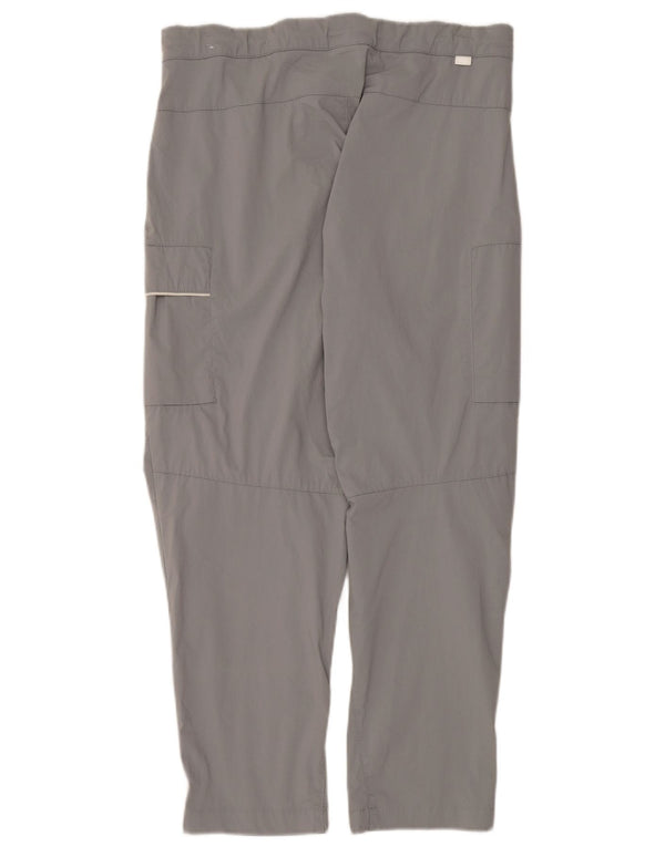 Nike Mens Straight Cargo Trousers W34 L28 Grey Cotton