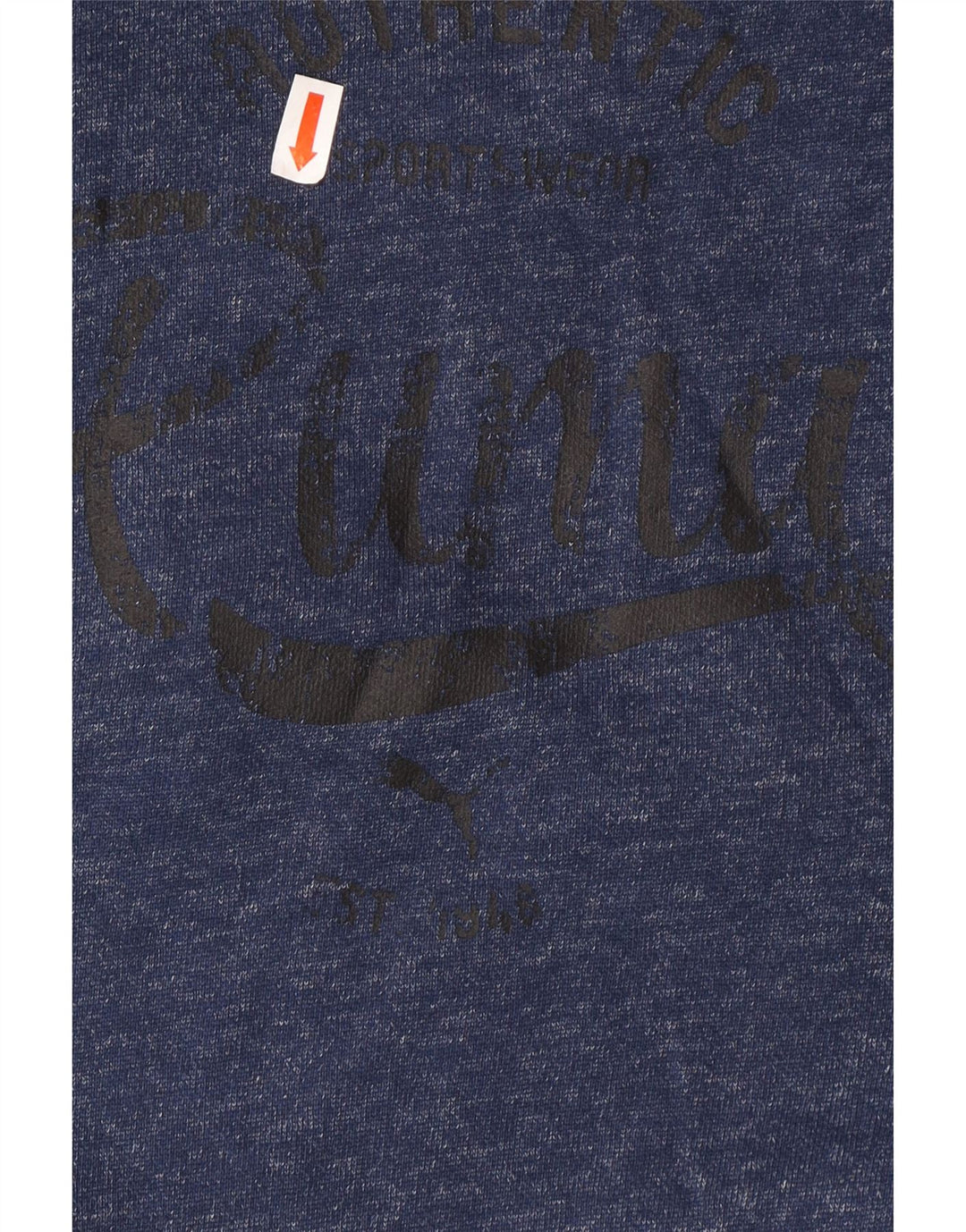 PUMA Γυναικείο Hoodie Jumper UK 12 Medium Navy Blue Flecked
