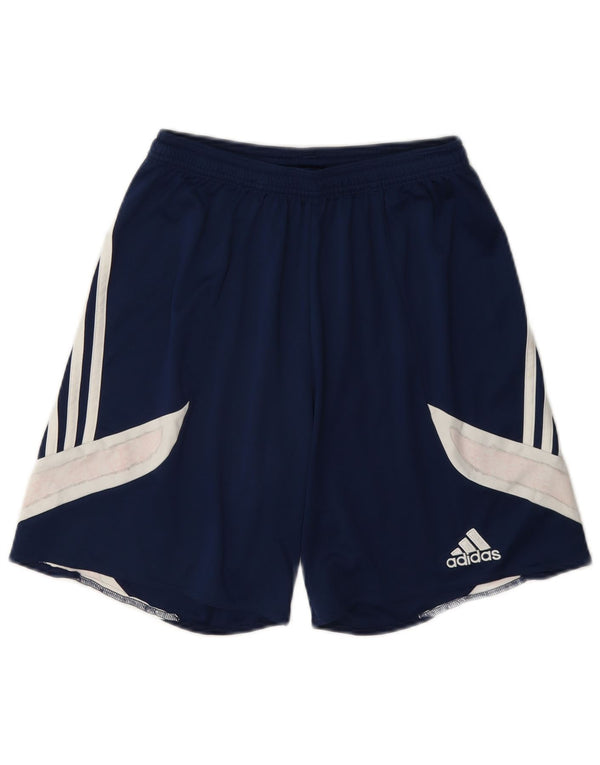 Ανδρικό αθλητικό σορτς Adidas Climalite Small Navy Blue Colorblock Πολυεστέρας