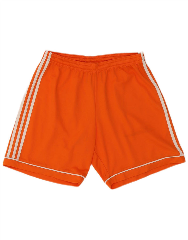 Ανδρικό σορτς Adidas Climalite από μεσαίο πορτοκαλί πολυεστέρα