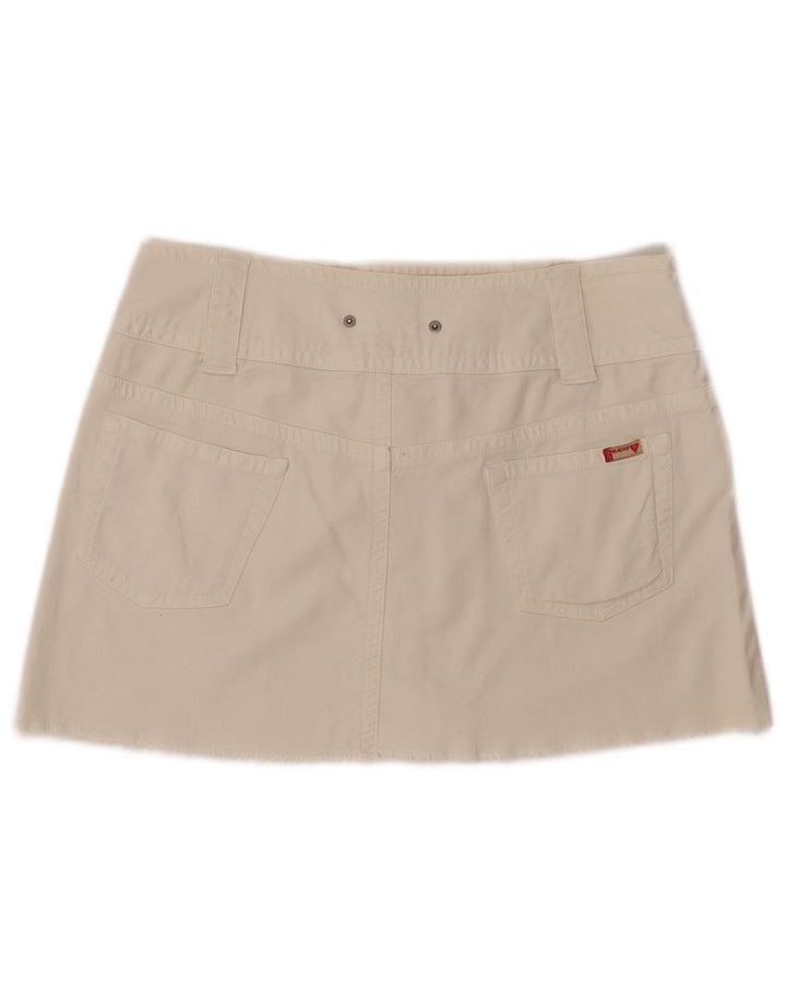 Guess Γυναικεία Τζιν Μίνι Φούστα Μεσαία W32 Λευκή