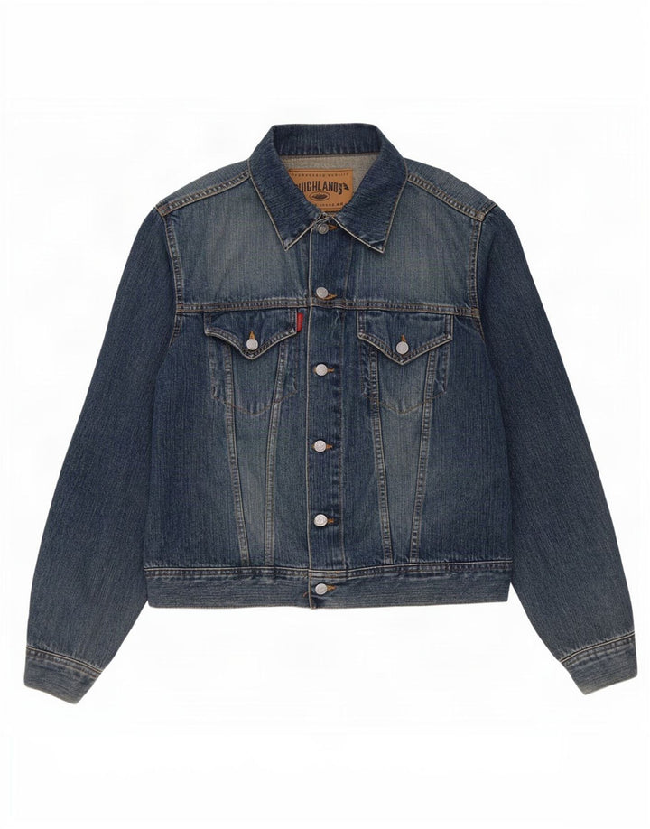 Ανδρικό τζιν μπουφάν High Lands UK 38 Medium Blue Cotton