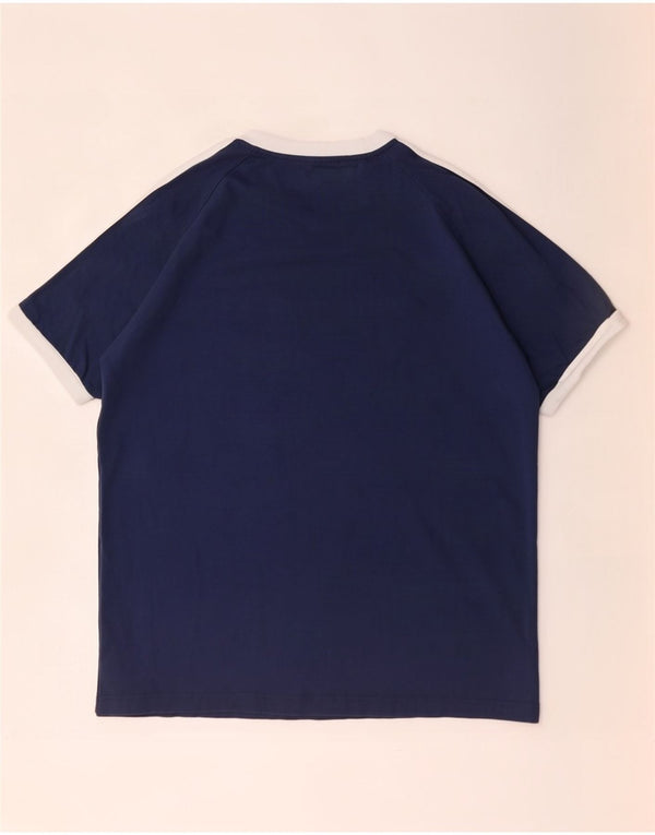 Ανδρικό T-Shirt Adidas Top XL Navy Blue Colorblock Βαμβακερό
