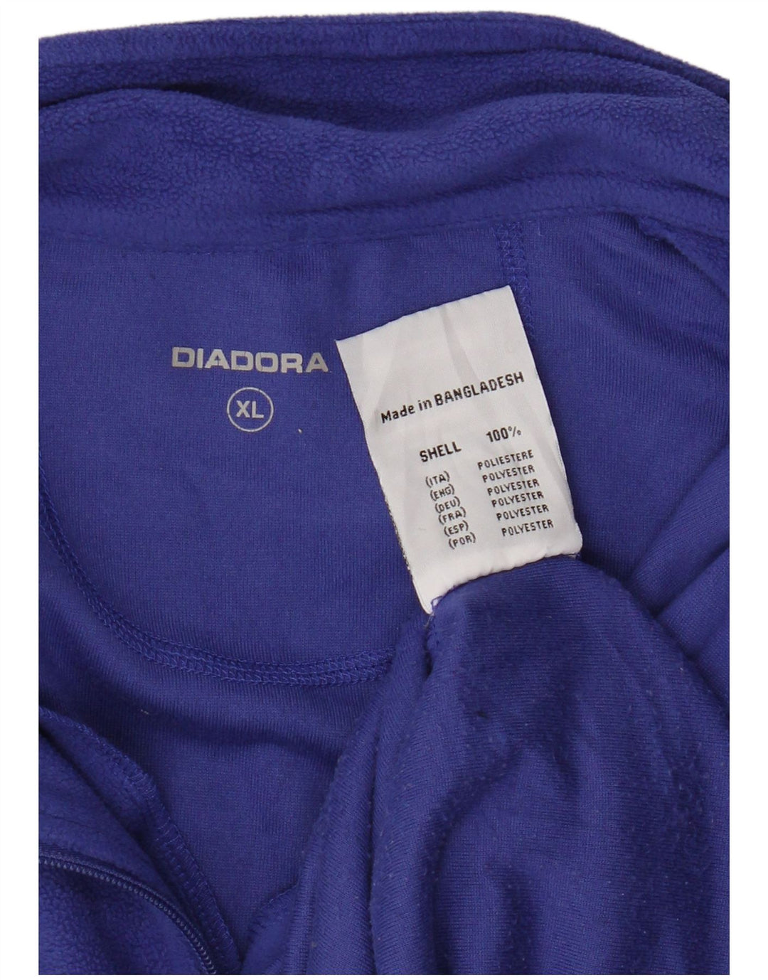 Diadora γυναικείο φερμουάρ Fleece Jumper UK 18 XL Blue Polyester