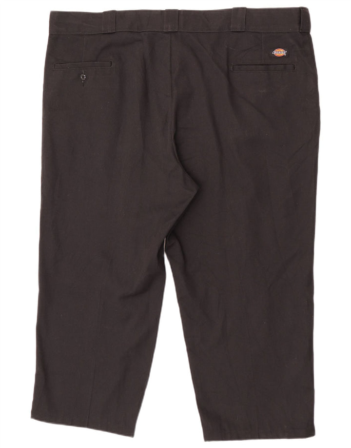Dickies Mens 874 Original Fit Cropped Παντελόνι W44 L23 Μαύρο Πολυεστέρας