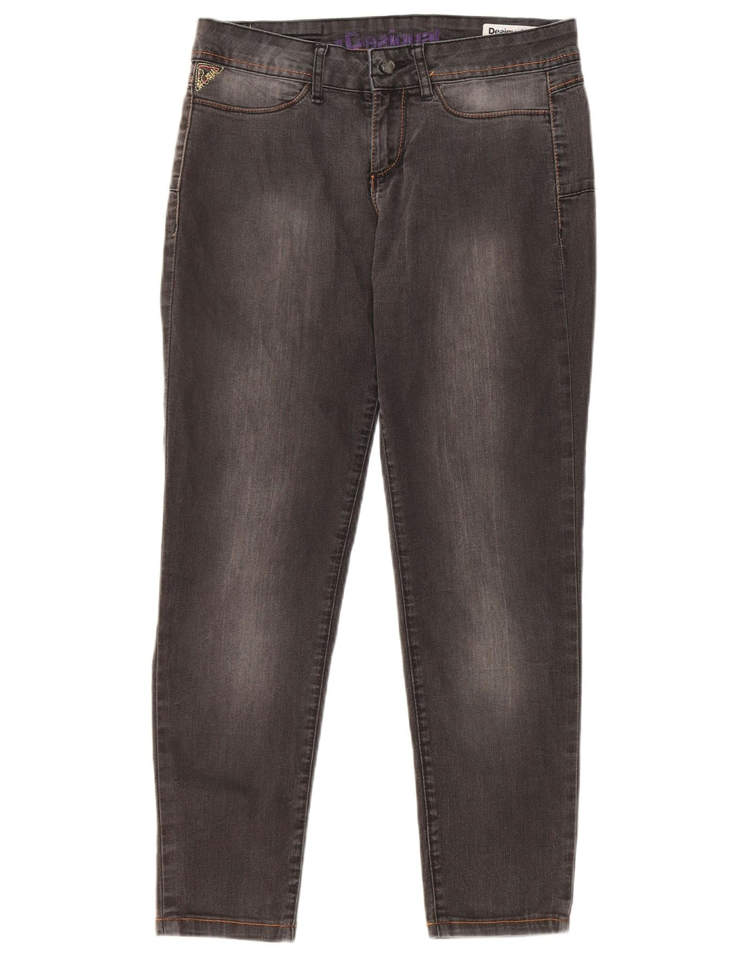 DESIGUAL Γυναικείο Slim Jeans W30 L26 Γκρι