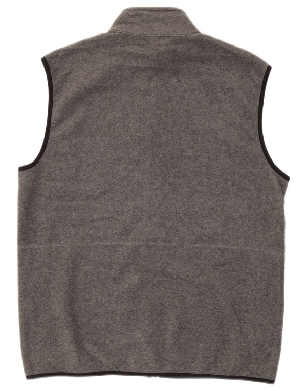 IZOD Mens Fleece Gilet UK 38 Medium Grey Polyester