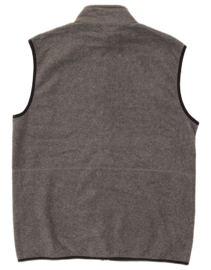 IZOD Mens Fleece Gilet UK 38 Medium Grey Polyester