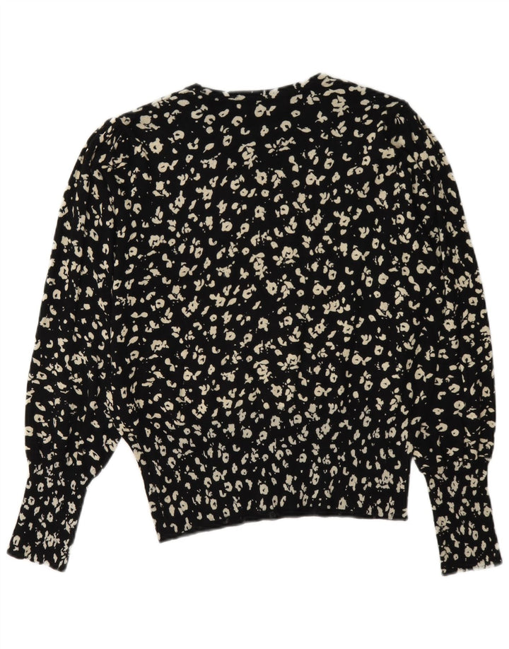 Marks & Spencer Γυναικείο πουλόβερ με λαιμόκοψη UK 12 Medium Black