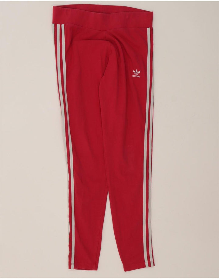 Γυναικείο κολάν Adidas UK 14 Μεσαίο ροζ βαμβακερό