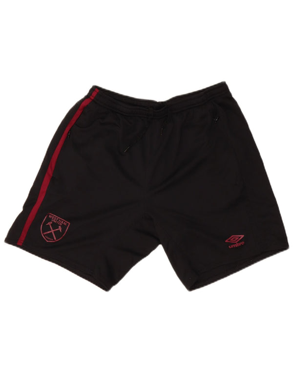Αθλητικό σορτς UMBRO Ανδρικό West Ham United F.C Sport Short Medium μαύρο πολυεστέρα