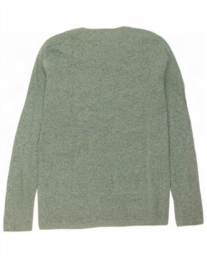 Ανδρικό πουλόβερ Zara Boat Neck Jumper Μεγάλο Πράσινο Flecked