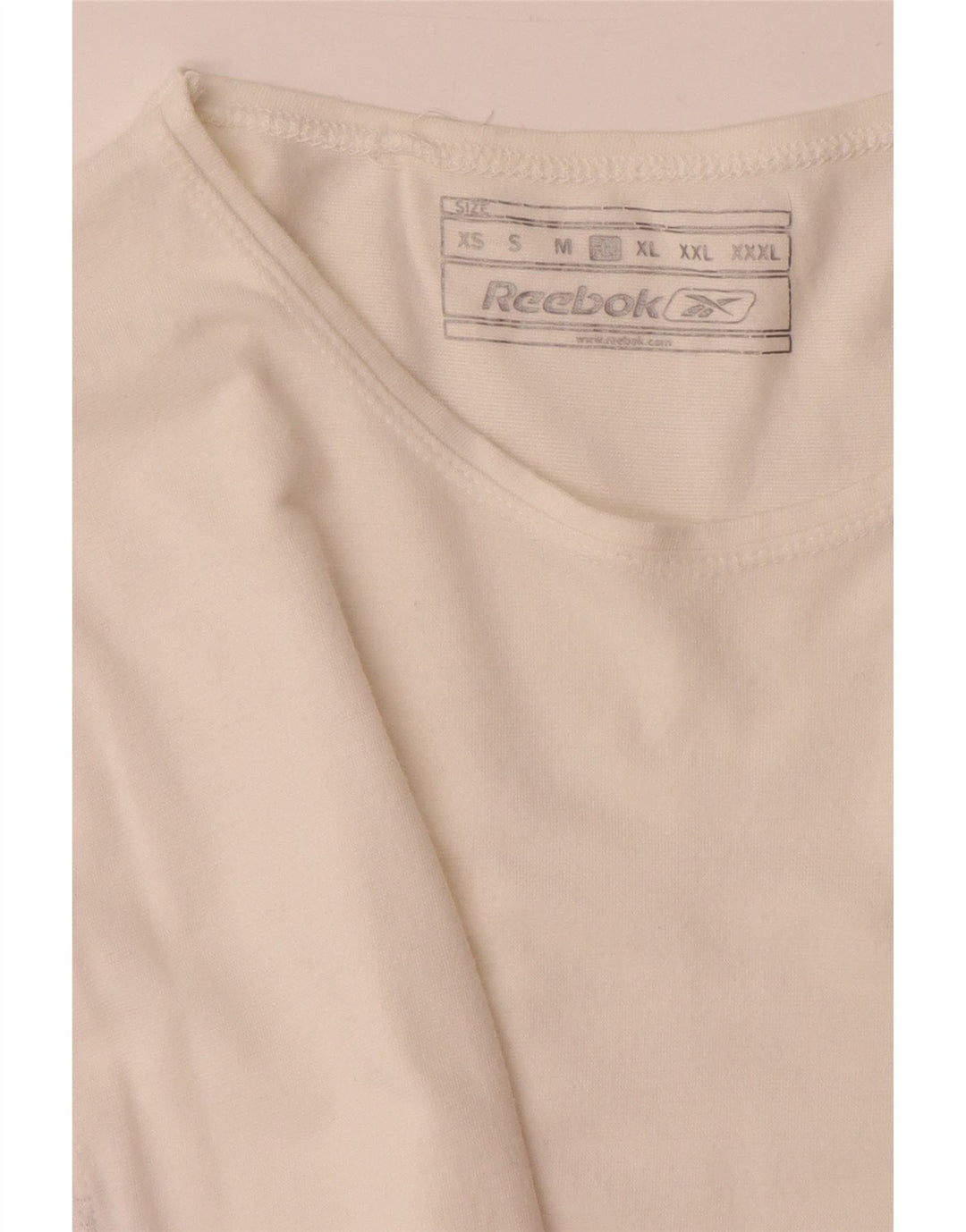Ανδρικό γραφικό T-Shirt Reebok Top Large White Viscose