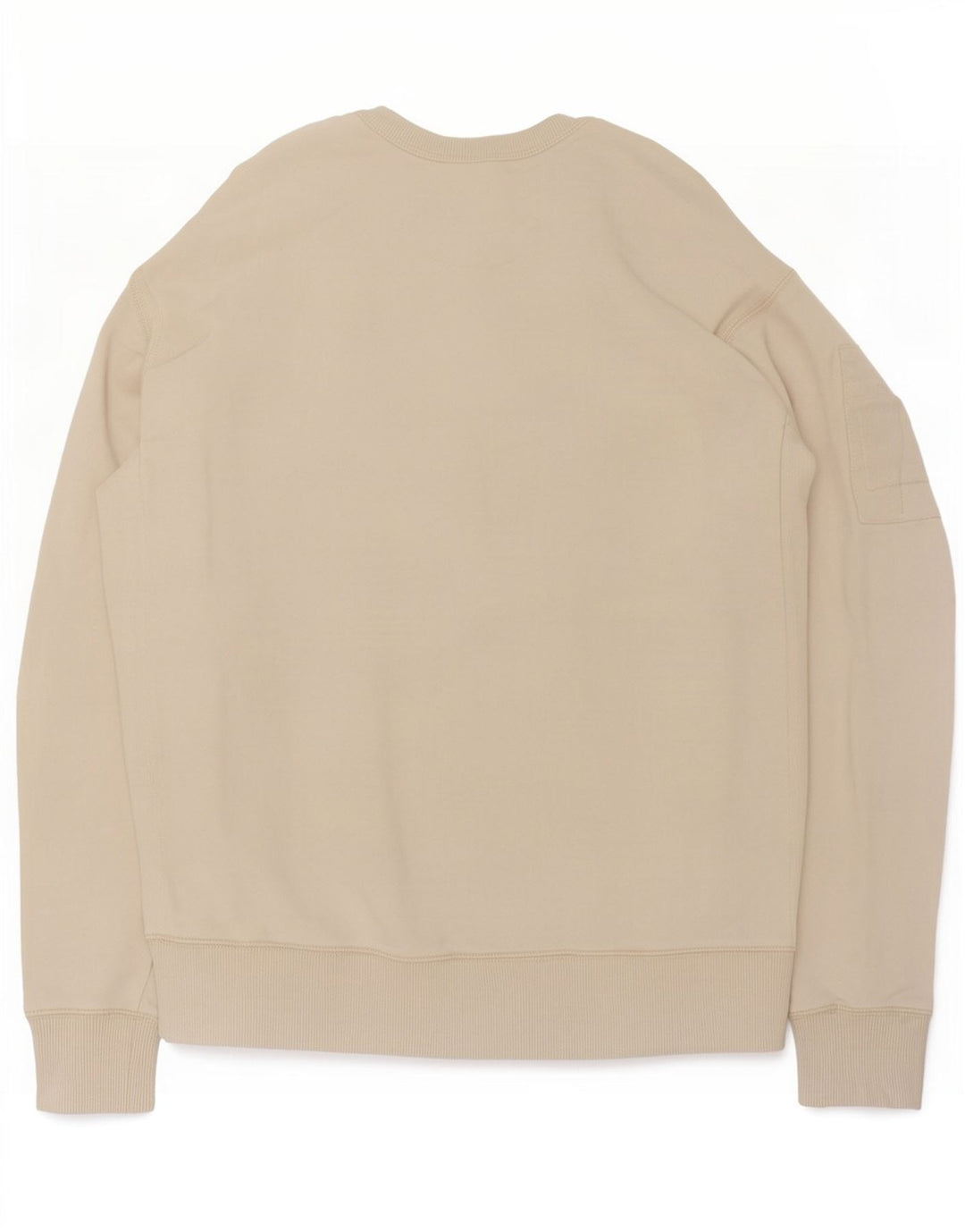 Calvin Klein Jeans Ανδρικό Φούτερ Jumper Μικρό Μπεζ Βαμβακερό