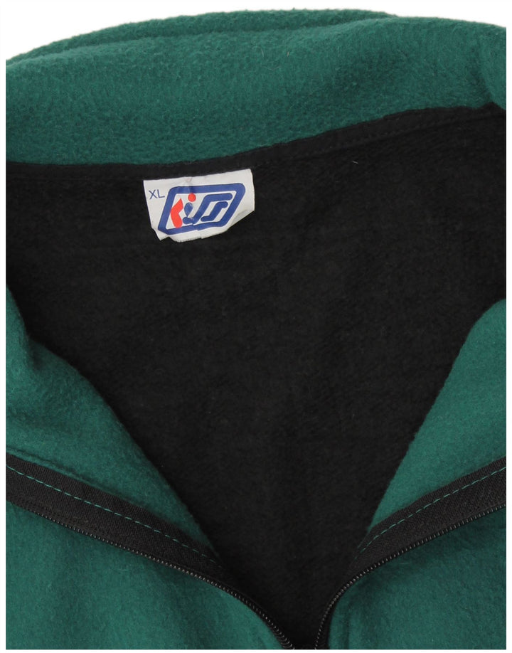 KISS Ανδρικό φλις φούτερ Jumper XL Μαύρο Colourblock Βαμβακερό