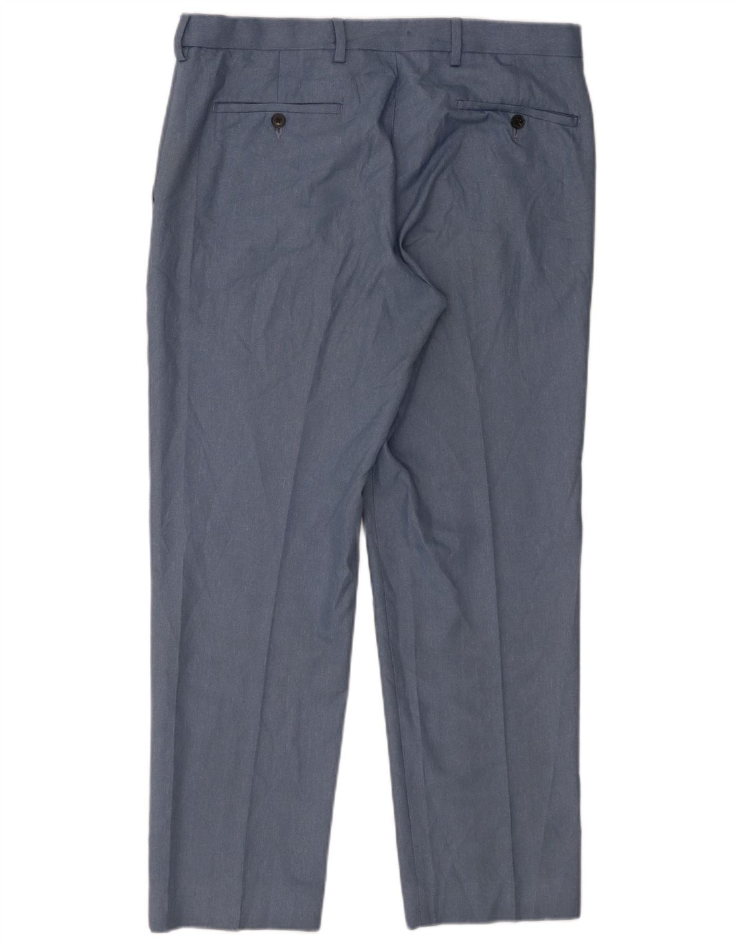 Marks & Spencer Ανδρικό παντελόνι Chino με κανονική εφαρμογή W34 L29 Μπλε πολυεστέρας
