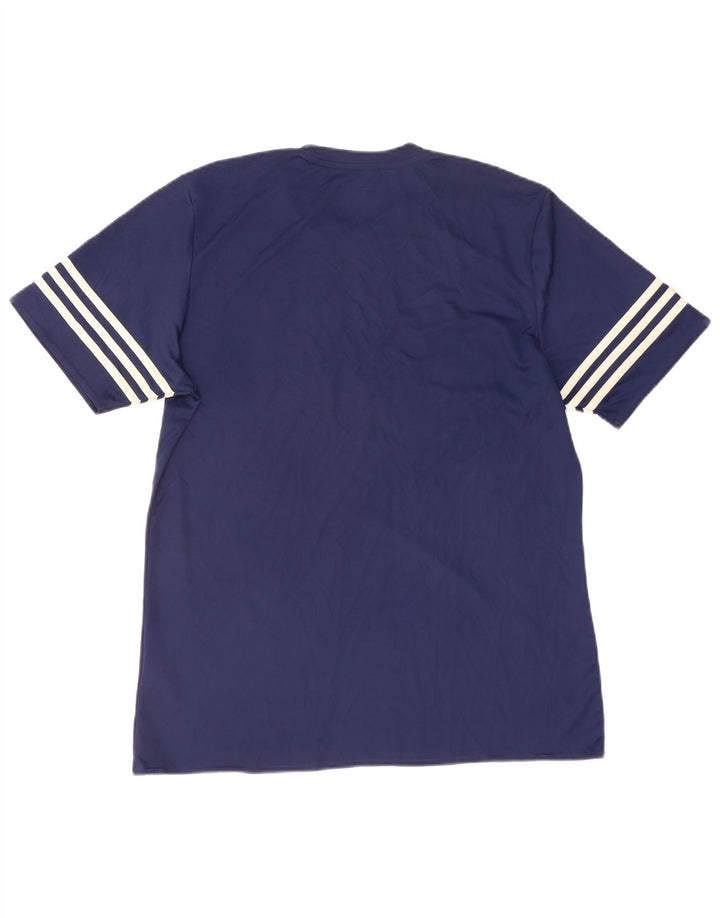 Adidas Ανδρικό T-Shirt Climalite Top Large Navy Blue Polyester