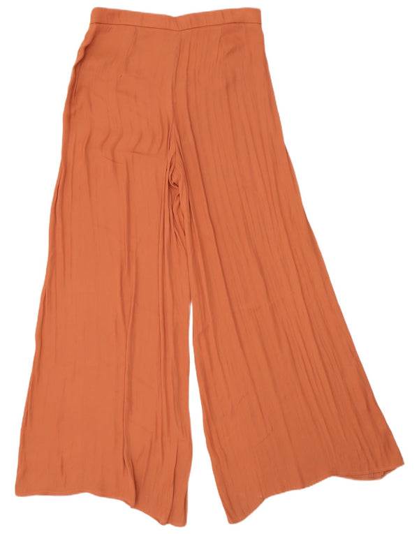 Zara Γυναικείο Φαρδύ Παντελόνι Casual Medium W28 L30 Πορτοκαλί