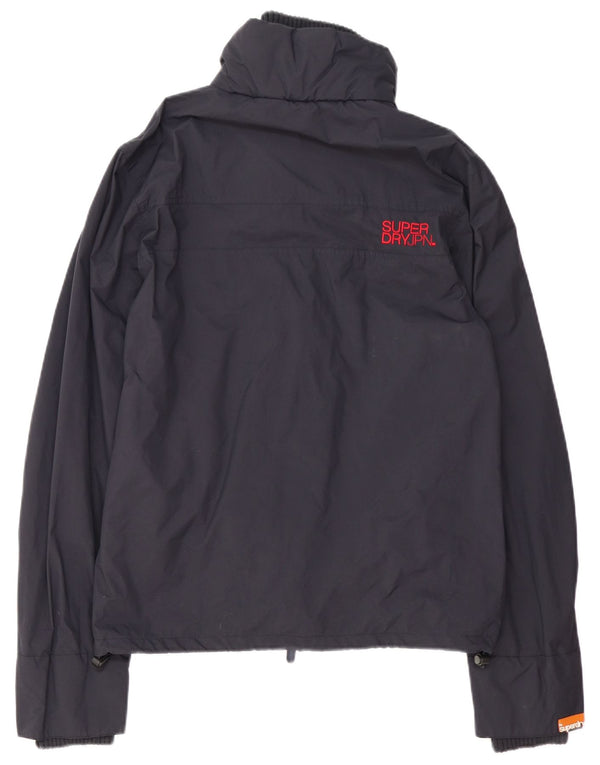 Ανδρικό μπουφάν βροχής Superdry UK 36 Small Navy Blue Polyester