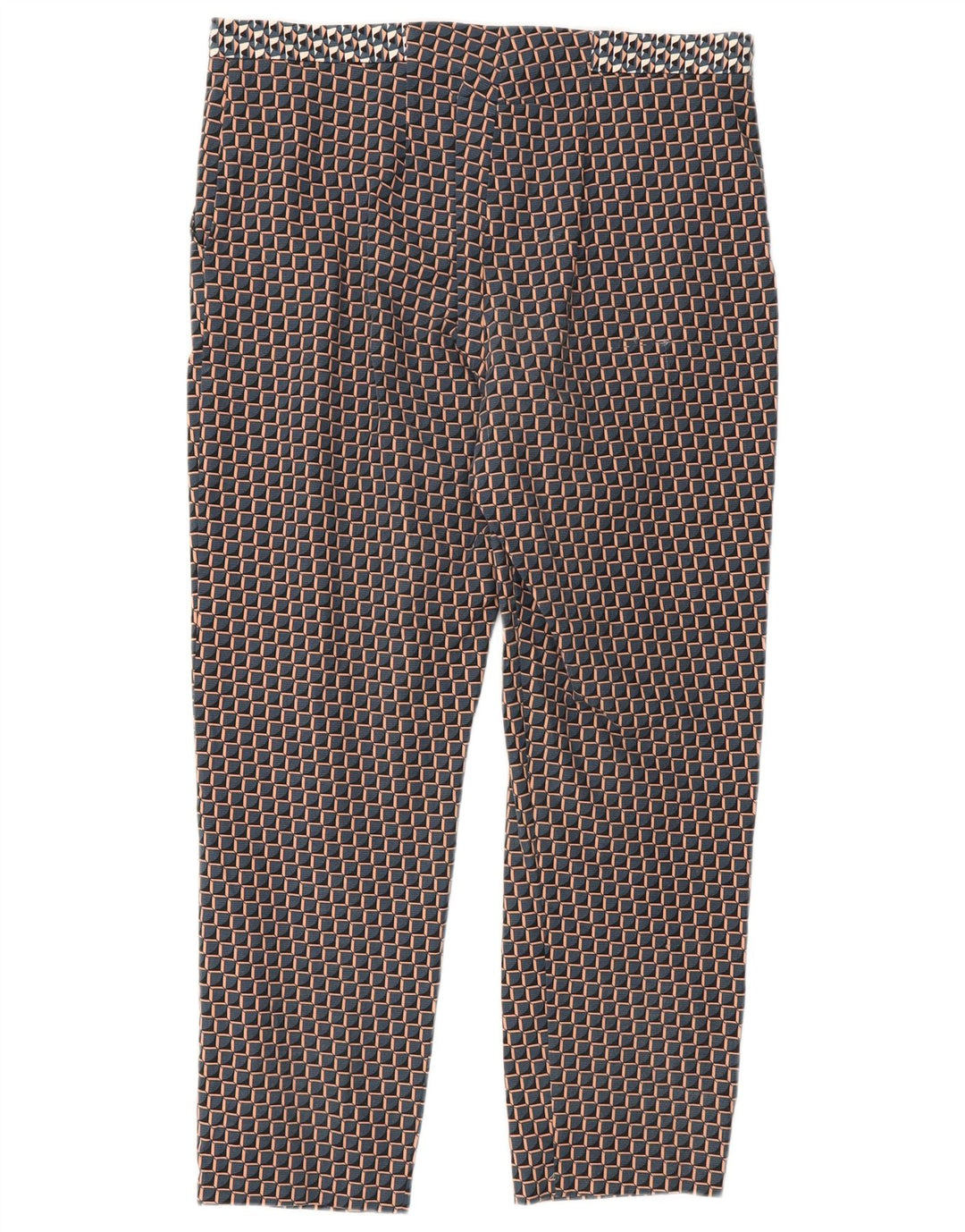 Topshop Γυναικείο Cropped Παντελόνι UK 12 Medium W32 L25 Πολύχρωμο