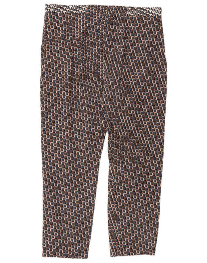 Topshop Γυναικείο Cropped Παντελόνι UK 12 Medium W32 L25 Πολύχρωμο