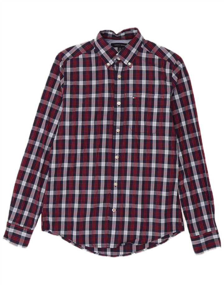 Ανδρικό πουκάμισο Tommy Hilfiger XS Navy Blue Check