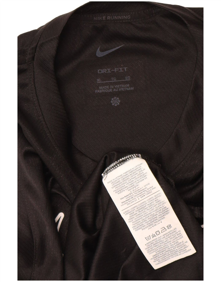 Γυναικείο γιλέκο γραφικών Nike Dri Fit Top UK 18 XL μαύρο πολυεστέρα