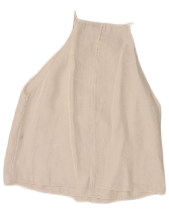 Massimo Dutti Womens Halter Top UK 6 XS White