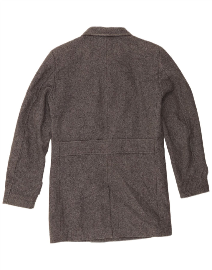 French Connection Ανδρικό παλτό μπιζελιού UK 36 Small Grey Wool