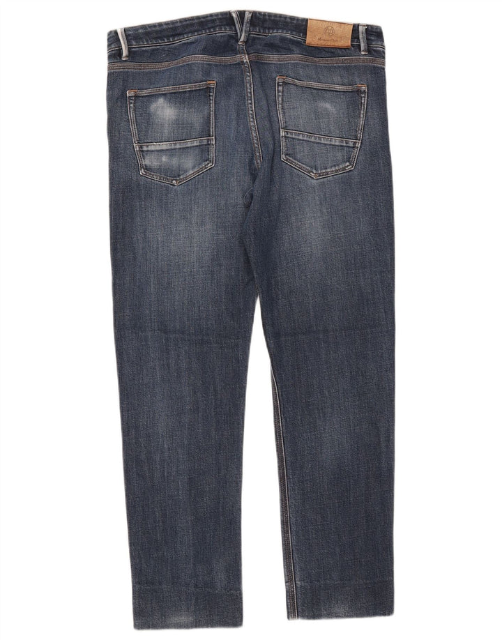 MASSIMO DUTTI Ανδρικό Slim Jeans EU 42 Large W34 L27 Μπλε βαμβακερό