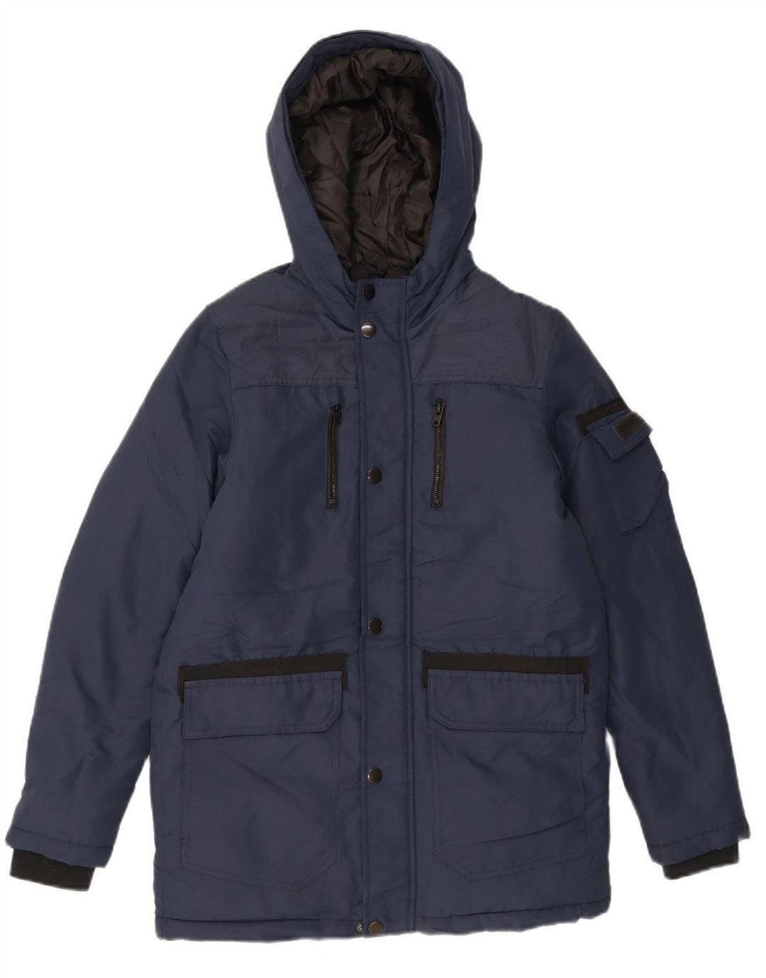 JACK & JONES Boys Hooded Windbreaker Jacket 13-14 Years Navy Blue