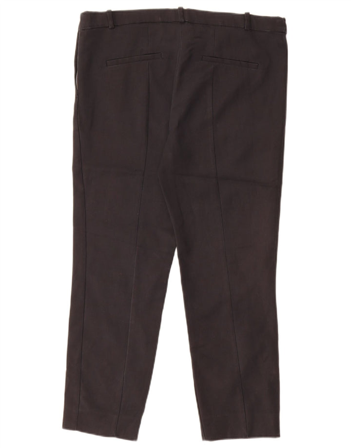 Zara Γυναικείο Slim Cropped Παντελόνι Μεγάλο W34 L24 Μαύρο