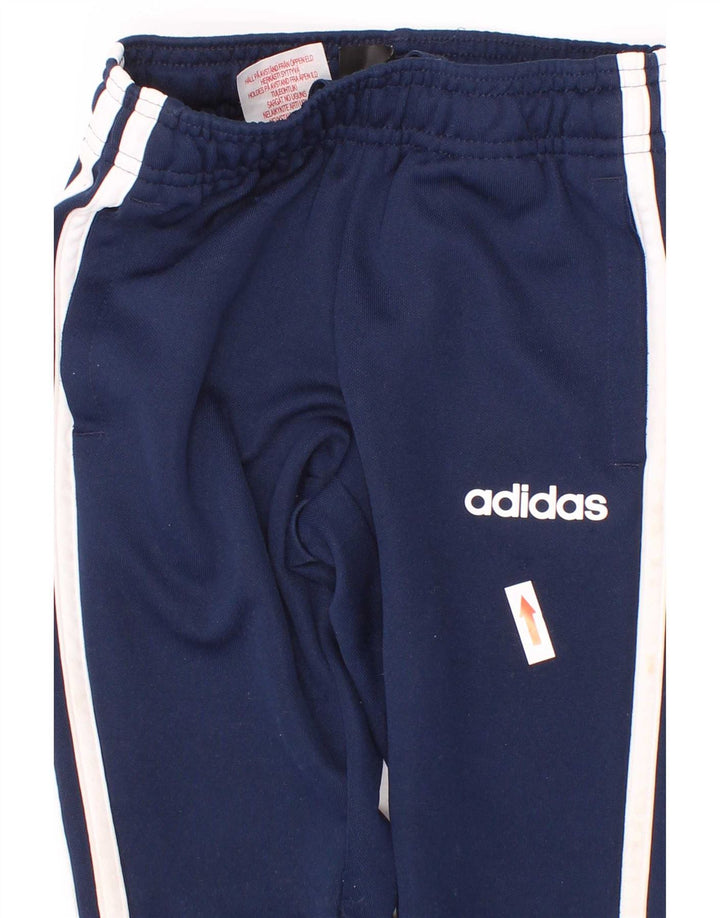 Παντελόνι αθλητικής φόρμας Adidas Boys Climalite 3-4 ετών Navy Blue Polyester