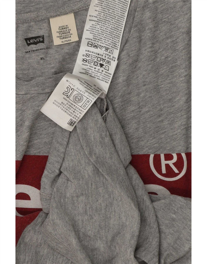 Ανδρικό γραφικό T-Shirt Levi's Top XL Γκρι βαμβακερό
